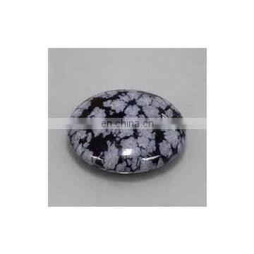 BLACK 0BSIDION CABOCHON/OBSIDION AGATE GEMSTONE/NATURAL SNOWFLAKE 0BSIDION CABOCHON/OBSIDIAN GEMSTONE