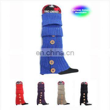 beautiful girls leg warmer with button