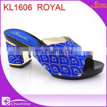 African Slipper Ladies High Heel Shoes Latest Shoes Slipper photo-4
