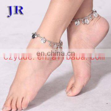 Tribal Gold and Silver Coin Belly Dance Anklet Jewelry Accessories P-9009# photo-3