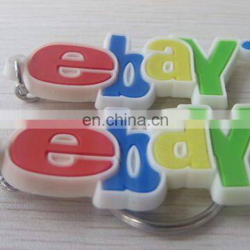 Custom Words Shaped Logo Alphabet Pvc Keychains for Promotion photo-2
