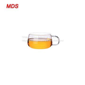 Daily Supplies Small Reusable Single Wall Glass Coffee Cup With Handle photo-3