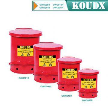 KOUDX Oily waste can red