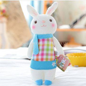 The new big ears cute little white rabbit stuffed toy to draw a kind of professional custom production processing