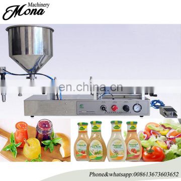 Excellent quality pneumatic piston pump tomato sauce bottle filling machine