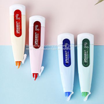 New Style Eco Friendly Stationery Refillable Correction Tape Pen