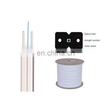 Flat FTTH Fiber To The Home Cable 1 Core , Indoor Fiber Optic Drop Cable