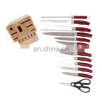 Factory Customized Coating Handle Kitchen Knives Set With Block photo-3