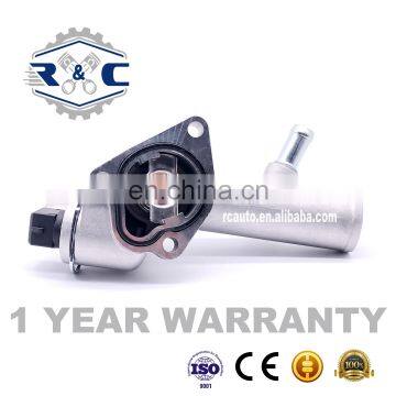 R&C High Quality Metal Cooling Thermostat Housing 1106100Q0D 1106100Q0M Hose Connector for Renault Auto Water Coolant Flange