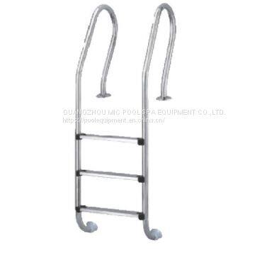 swimming pool stainless steel ladder, two or three steps pool ladder