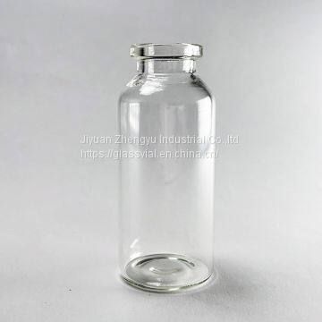 Wholesale 20ml Clear Soda Glass Vials Bottles With Aluminum Plastic Cap photo-3