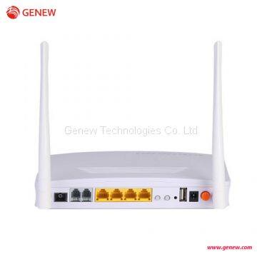 Genew FTTH FTTP Access Network Optical Terminal ONT ONU GM2104G-WE with VOIP Internet and HD video services