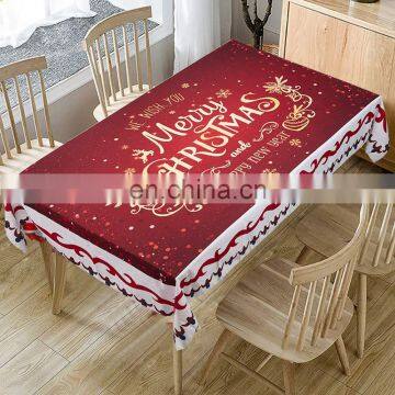 High quality Christmas rectangular table cloth printed