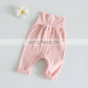 New Wholesale Baby Pants High Waist Protect Baby Belly Trousers 0-6 Months Baby Pant photo-2