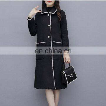 Mid-length Fashionable loose fit in autumn and winter women's long coats