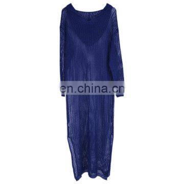 Long Beach Cover Up Dress For Women Summer Hooded Long Sleeve Mesh Crochet Coverups pareo Beach Dress Tunic Beachwear