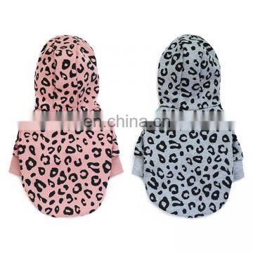 New Fashion Leopard Print Simple Design French Bull Dog Hoodies Plain Pet Clothes photo-6