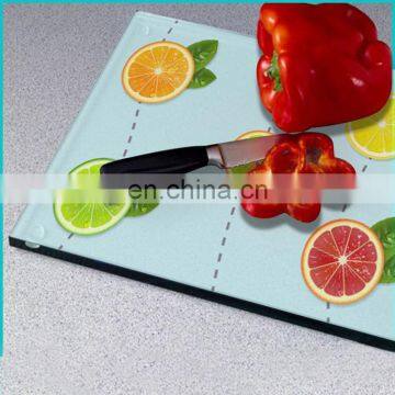 Customized Colorful Glass Cutting Board, Glass Chopping Board