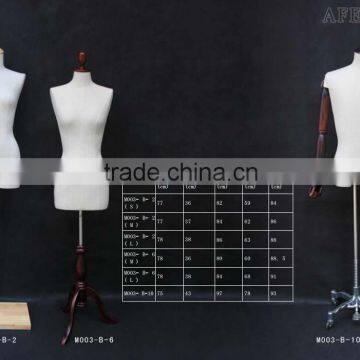 wholesale adjustable female/male mannequin upper body manikin dummy mannequin M003- B-2