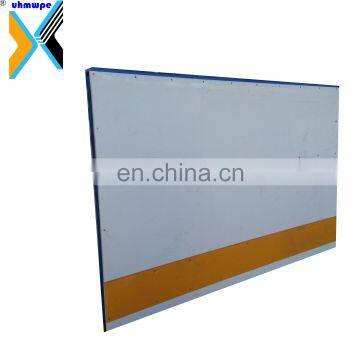 PE Material synthetic ice hockey shooting rink skating sheet/barrier/fence