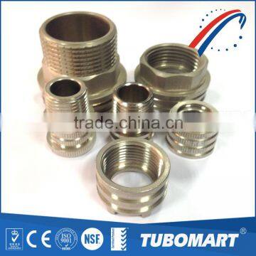 High precision tubing insert male / female brass inserts for plastic ppr pipe                        
                                                Quality Choice