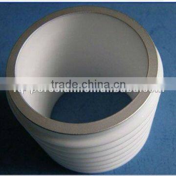 THE MAKER SINCE YEAR 1964 95% Porcelain Alumina Vacuum Tube,High Alumina Insulated Tube With Metals Coating