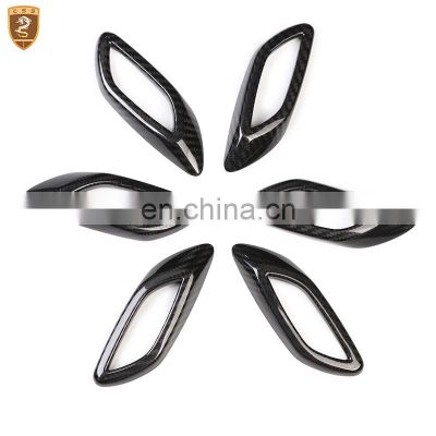 6pcs/set Carbon Fiber Fender Vents Suitable For Maserati Levante 2016 2017 2018 Side Air Vents Body Kits