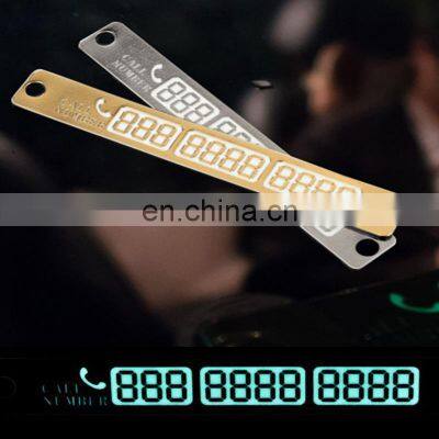 1Pcs Car Sticker Stickers Temporary Cheap Parking Card High Quality Car Parking Card Notification Night Luminous Sucker Plate photo-3