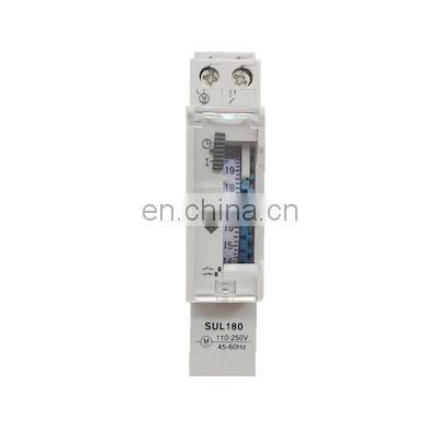 SUL180 15 Minutes Mechanical Timer 24 Hours Programmable Din Rail Timer Time Switch Relay Measurement Analysis Instruments photo-2