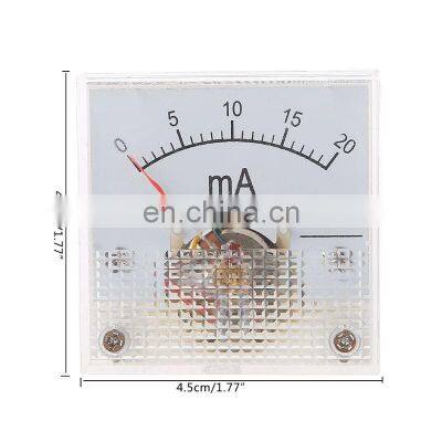 91c4 Ammeter DC Analog Current Meter Panel Mechanical Pointer 1A/2A/3A/5A/10A/20mA/30mA/50mA/100mA/200mA/300mA/500mA photo-4