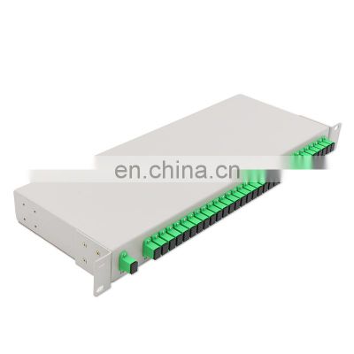 FTTH fiber optic rack mount plc splitter 2x4,2x8,2x16,2x32 multi type