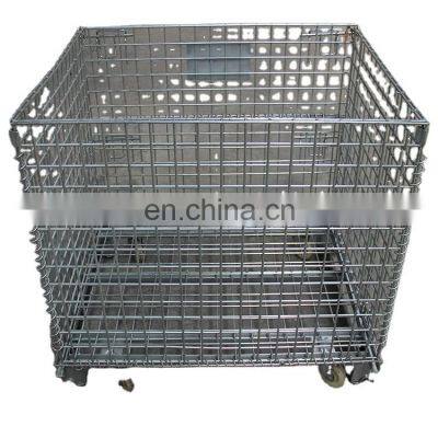 industrial stackable storage wire mesh containers wire mesh food storage container