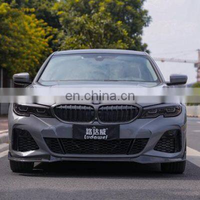 Hot Selling Carbon Fiber Single Slat Gloss Black Front Grille for BMW 3 Series G20 G28 Carbon Fiber Grille