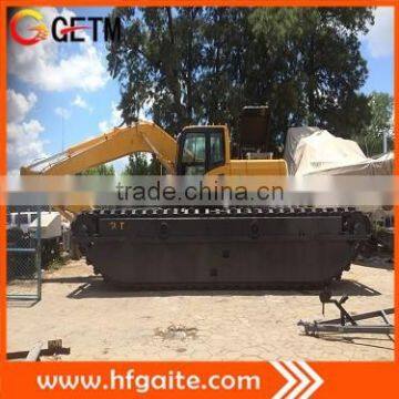 Construction machine designed for swamp and all kind of soft terrain work dredging excavator