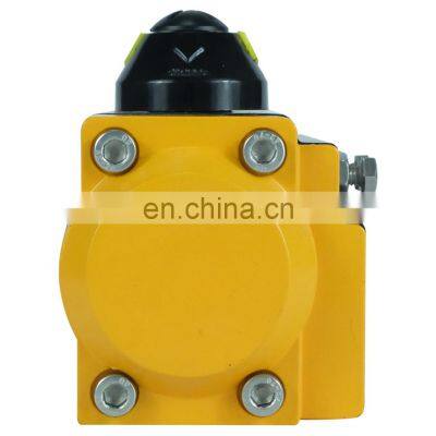 DKV pneumatic control regulating valve motorized double acting spring return pneumatic valve actuator