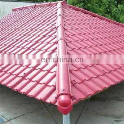 Advanced Materials 4 Layers Apvc Plastic Roof Tiles Terracotta