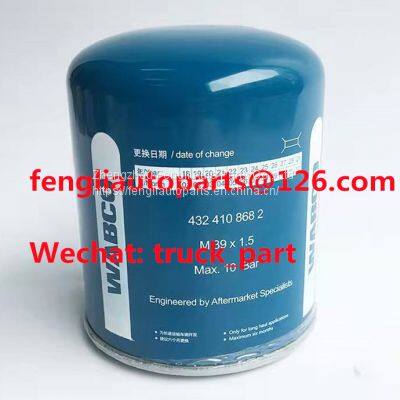 WABCO 4324108682 original truck parts blue air dryer cartridge