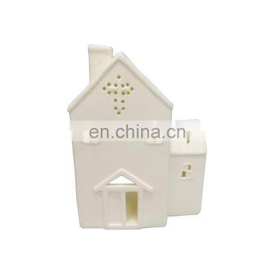 home decor lighthouse house shape ceramic porcelain christmas tealight candle holder