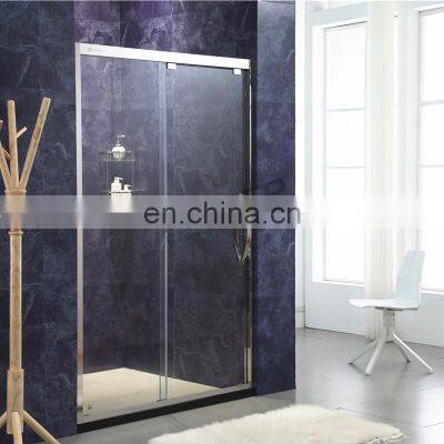 Раковина для душа с раздвижными стеклянными дверями бренда PEMCO на свободной основе из двух стекол