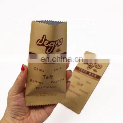 Custom Digital Printing 1.8oz Blank Mylar Bag Protein Bar Wrapper Snack Bar Packaging With Easy Tear photo-5