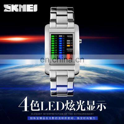 SKMEI 1103 Newest Digital Watch Led Watch Movement Stainless Steel Case Back Water Proof Watch photo-3