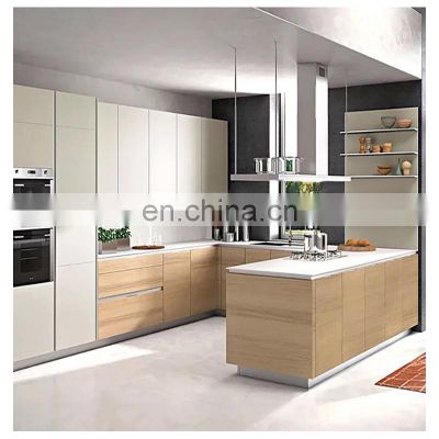 MDF Compact Flat Pack Modern Lacquer Kitchen Storage Cabinet Pantry Kitchen Set Units Modular Kitchen Cabinets