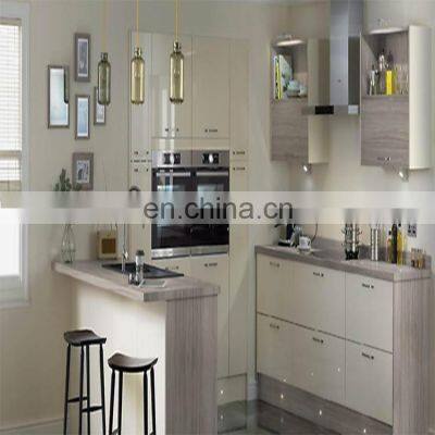 Custom House Building Project High End Quality Gray Color Cupboard With Commercial Kitchen Sink American Kitchen Design photo-3