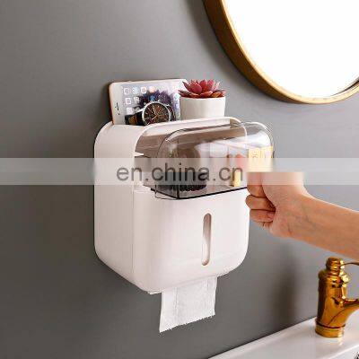 Wholesale Automatic Wall Mount Abs Luxury Bathroom Hand Tissue Roll Toilet Napkin Paper Facial Tissue Box Tissue Dispenser photo-5