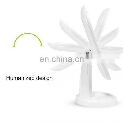 Hot Sales European Style Standing Lighted Makeup Mirror Bathroom Rechargeable Make Up Mirror With LED photo-4