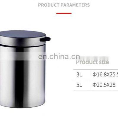 Stainless Steel Wall-mounted Hanging Waste Bin Airtight Trash Can photo-4