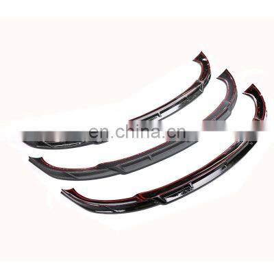 Car Exterior Accessories ABS Carbon Fiber Front Bumper Lip Splitters Spoiler For Tesla Model Y 2021 photo-5