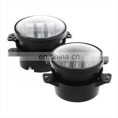 J023jeep Wrangler LED Fog Lights Lamp Lantsun 4 Inch 60W Halo Ring Angel Eyes for Wrangler 97-16 JK TJ LJ ATV Pack of 2 photo-2