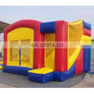 Commercial 0.55mm pvc slide jumping house and inflatable bouncy castle