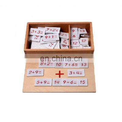 News Educational digit montessori materials kids wooden block toy